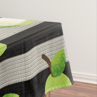 Toalha De Mesa Pera Moderno Listras Preto e Branco