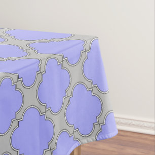 Toalha De Mesa Perfurador quatrefoil e cinza