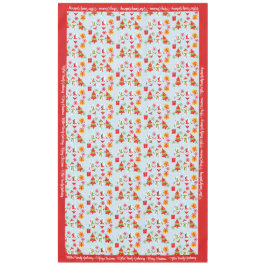 Toalha De Mesa Personalizar Nome ou Texto da Família do Feliz Nat