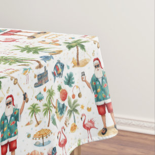 Toalha De Mesa Pescar o Natal temido com Papai Noel