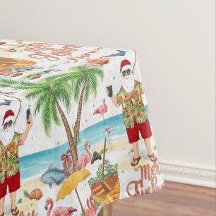 Toalha De Mesa Pescar o Natal temido com Papai Noel