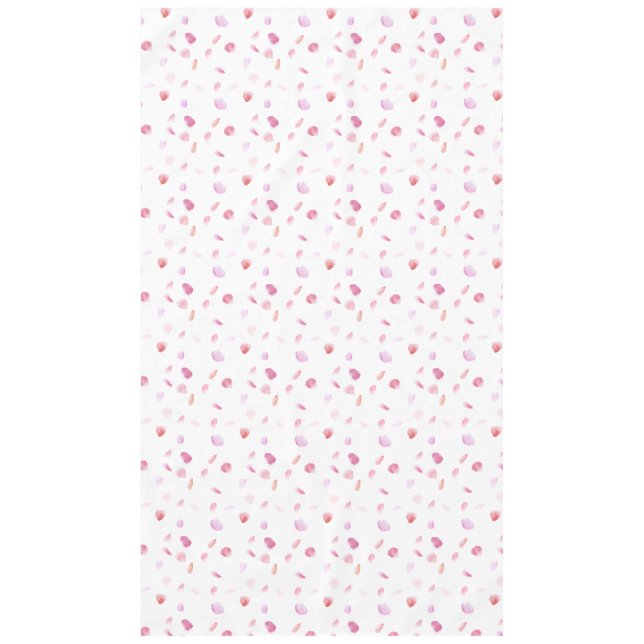 Toalha De Mesa Pétalas de Rosa cor-de-rosa e pêssego (Frente)
