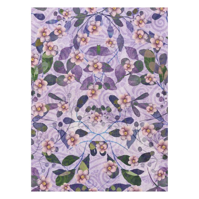 Toalha De Mesa Pétalas e Poesia - Arte Floral Inspirada pela Natu (Frente)