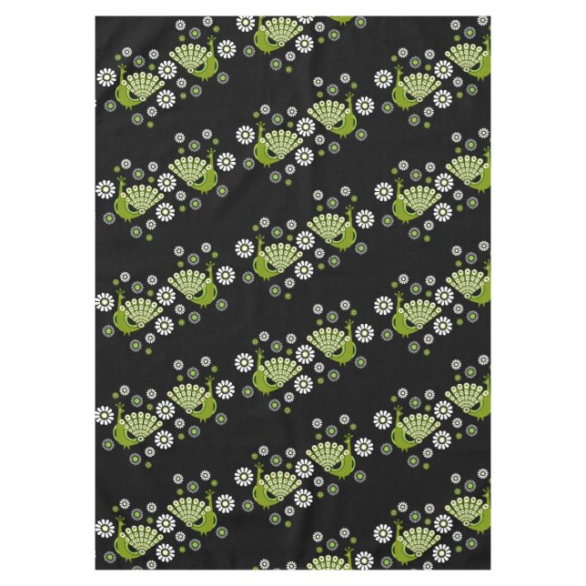 Toalha De Mesa Pheasants Peacock Art (Frente)