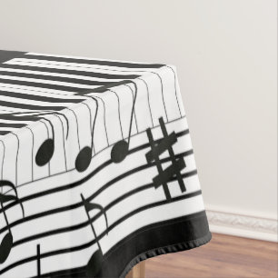 Toalha De Mesa Piano Music Design Tablecloth