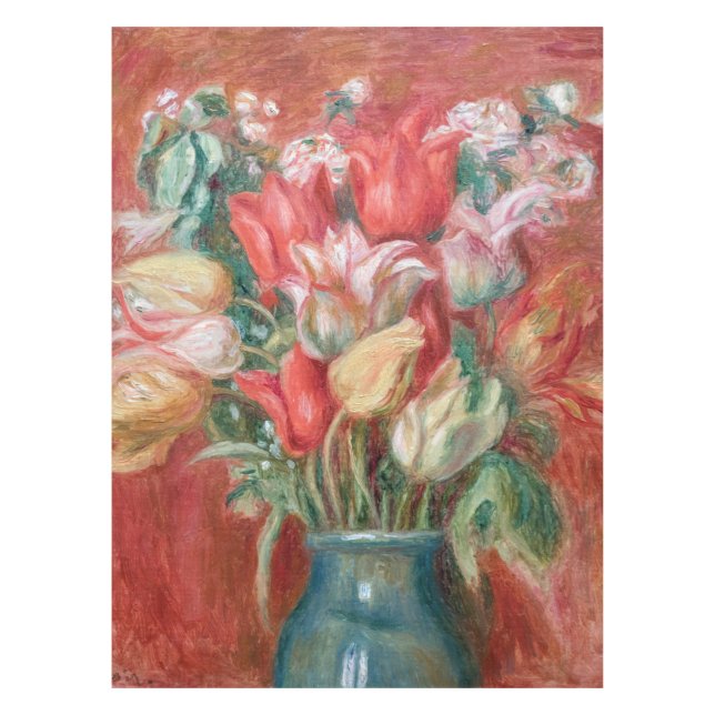 Toalha De Mesa Pierre-Auguste Renoir - Buquê Tulip (Frente)