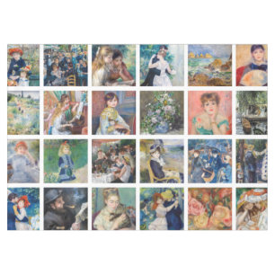 Toalha De Mesa Pierre-Auguste Renoir - Colagem em Grade de Master