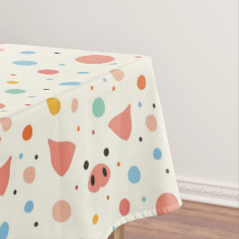 Toalha De Mesa Piggy & bolinhas