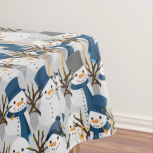 Toalha De Mesa Pilha do boneco de neve