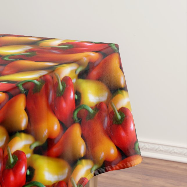 Toalha De Mesa Pimenta-de-rosa-vermelha e amarela (Posição Original)