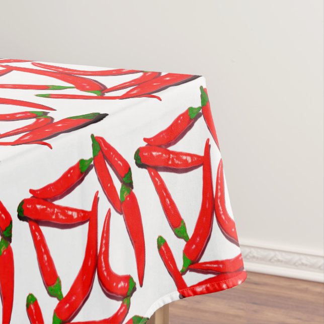 Toalha De Mesa Pimentos-pimenta-pimenta-de-múmia-verde-na moda Qu (Posição Original)