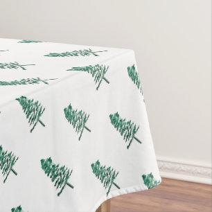 Toalha De Mesa Pine de Aquarela Natal