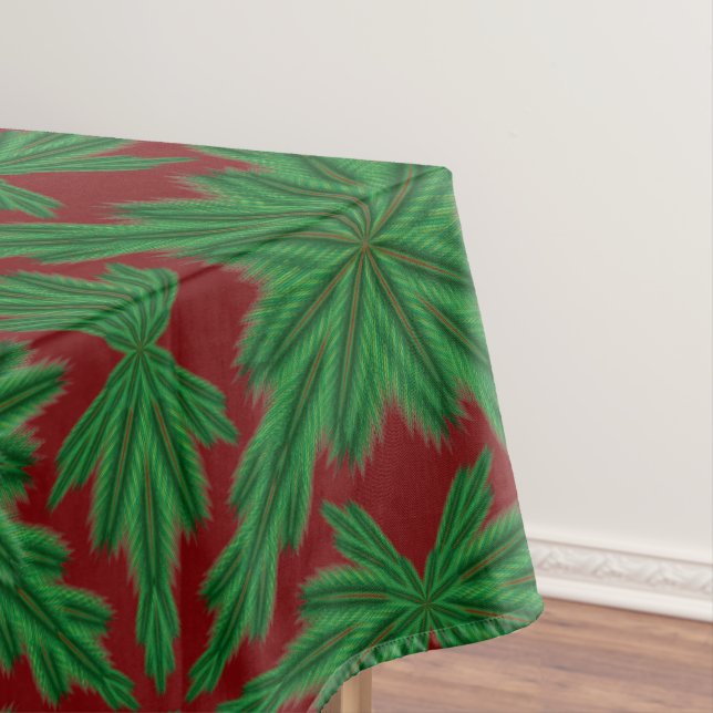 Toalha De Mesa Pine Mandala Garnet Tablecloth (3 Tamanhos) (Posição Original)