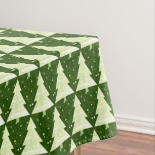Toalha De Mesa Pine Tree Dot Green - Natal estilizado