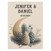 Pinecones e Crescent Moon Winter Love