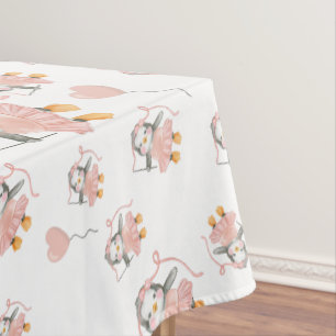 Toalha De Mesa Pinguim Ballerina Cujo Pinguim é Rosa