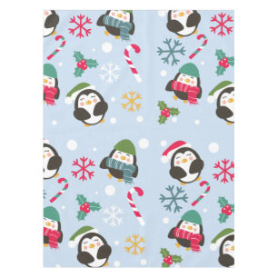 Toalha De Mesa Pinguim de Natal bonito