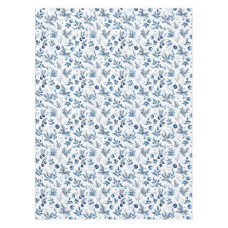 Toalha De Mesa Pinheiro branco e azul elegante e Natal Holly
