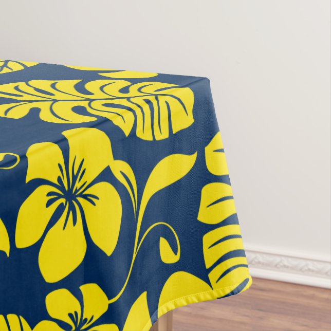 TOALHA DE MESA PINK BIKINI (AZUL ESCURO/AMARELO) (Posição Original)