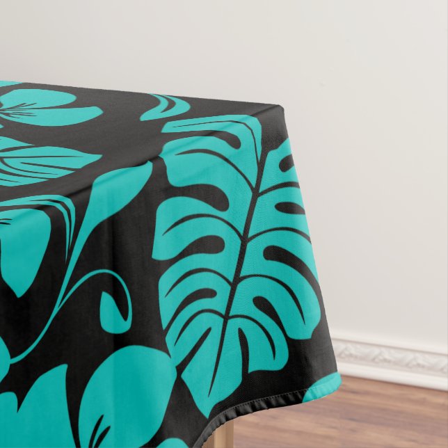 TOALHA DE MESA PINK BIKINI (PRETO/TEAL) (Posição Original)