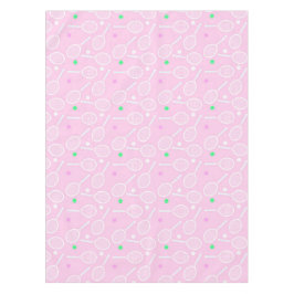 Toalha De Mesa Pink do padrão-raquete tênis