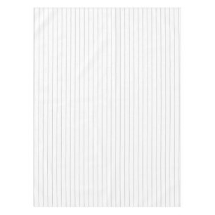 Toalha De Mesa pinstripe de cinza com tiras de 1 polegada de larg