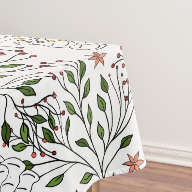 Toalha De Mesa Pintura Cinzenta Cor-de-rosa Azulejo Arte (Posição Original)