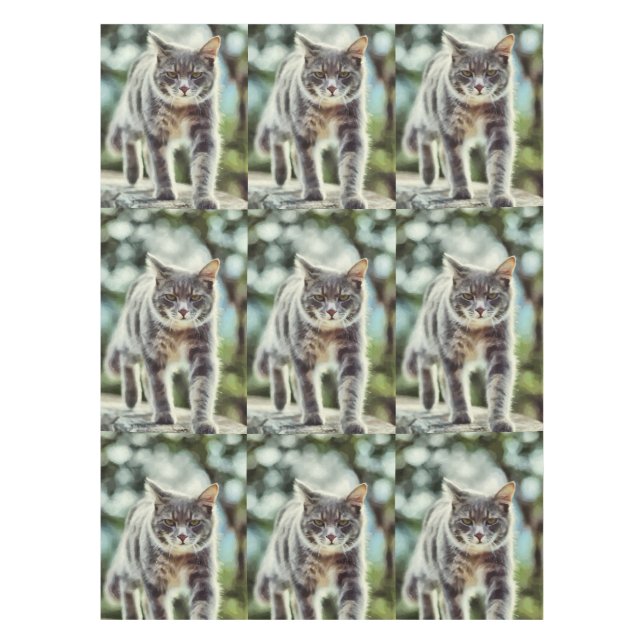 Toalha De Mesa Pintura de gatos (Frente)