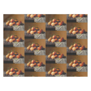 Toalha De Mesa Pintura de Natureza Morta de Frutas com Pêssegos e