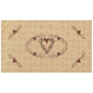Toalha De Mesa Pip Berry Heart Wreath Tablecloth Grande Primitivo