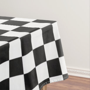 Toalha De Mesa Piquenique de festa xadrez preto e branco sofistic