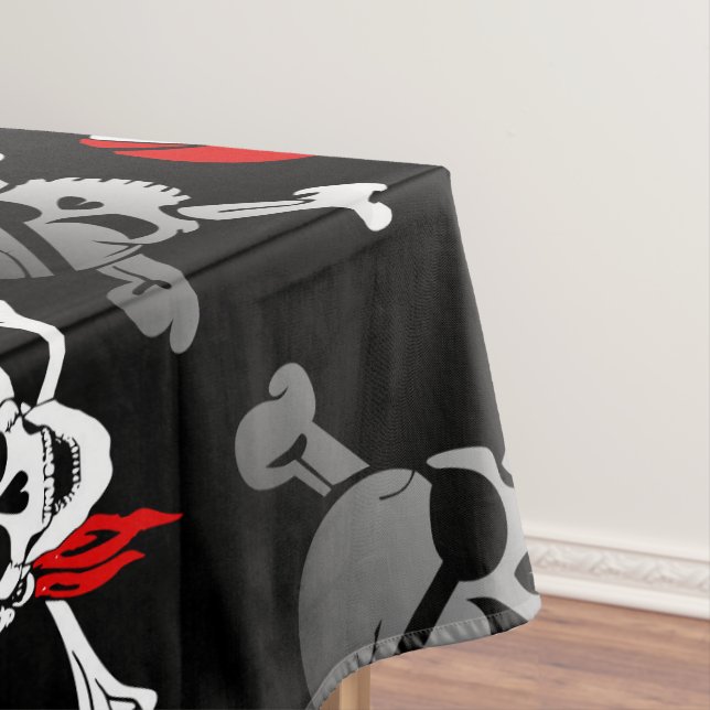 Toalha De Mesa Pirate Skull n bones Pirate Tablecloth (Posição Original)