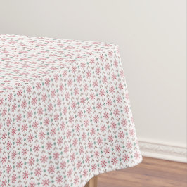 Toalha De Mesa Pixel Christmas Snowflakes Tablecloth