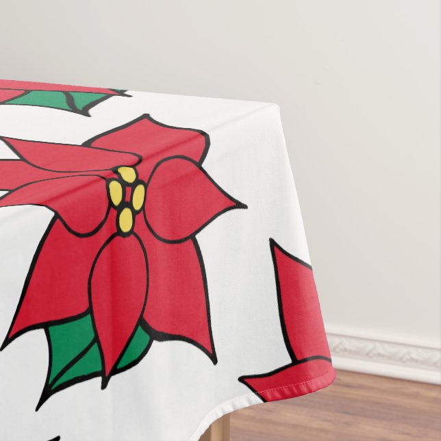 Toalha De Mesa Poinsettia Tablecloth (Posição Original)