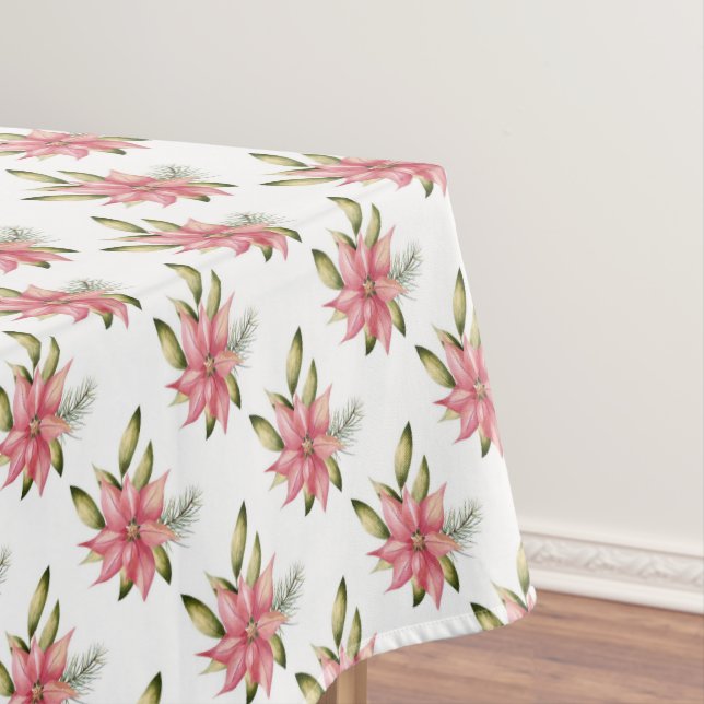 Toalha De Mesa Poinsettias Tablecloth (Posição Original)
