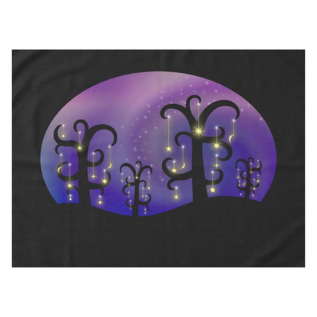 Toalha De Mesa Pomar de Tablecloth de Estrelas (Frente (Horizontal))