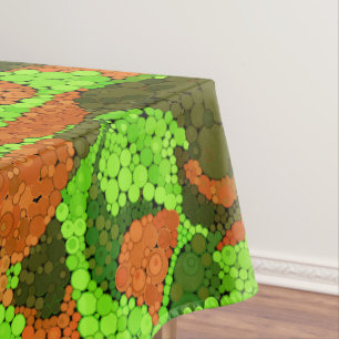 Toalha De Mesa Pontilhismo sem costura - mão pintada em círculo