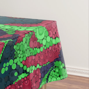 Toalha De Mesa Pontilhismo sem costura - mão pintada em círculos 