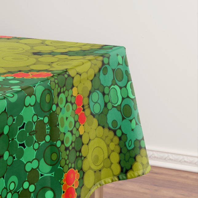 Toalha De Mesa Pontilhismo sem costura - mão pintada em círculos  (Posição Original)