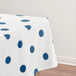 Toalha De Mesa Pontos Azuis Brancos Azure