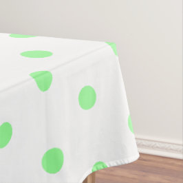 Toalha De Mesa Pontos de Bolinhas Verde Menta Branco