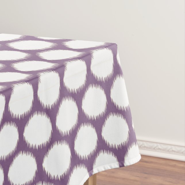 Toalha De Mesa Pontos de Ikat do Moods da Ásia Violeta (Posição Original)