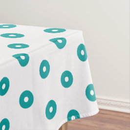Toalha De Mesa Pontos verdes aqua