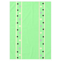 Pontos verdes creme cinza menta