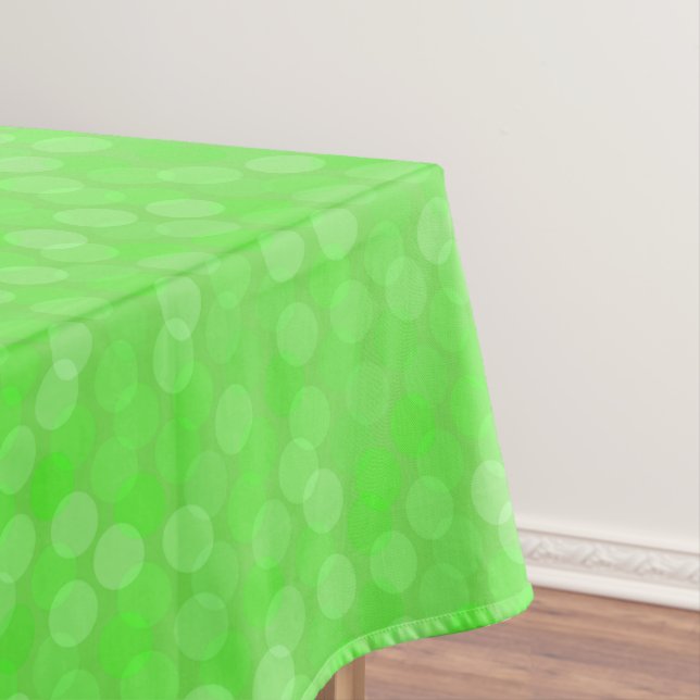 Toalha De Mesa pontos verdes esmeralda (Posição Original)