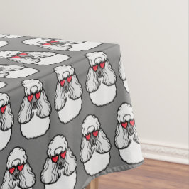 Toalha De Mesa Poodle Pattern Engraçado