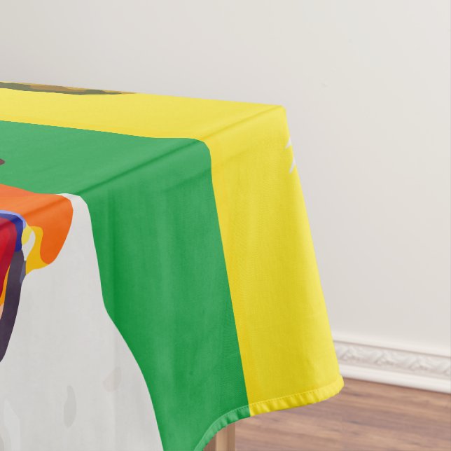Toalha De Mesa Pop Art Jack Russell Terriers (Posição Original)