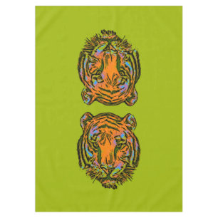 Toalha De Mesa Pop Art TIGER HEAD + seu backgr. & ideias