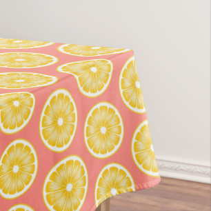 Toalha De Mesa Pop cor-de-rosa-limonada cor-de-rosa branca