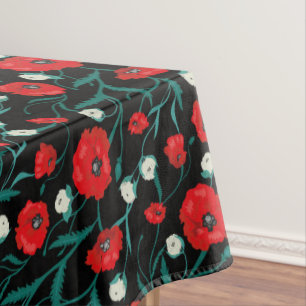 Toalha De Mesa Pópias e Rosas de Flor Perfeito